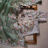 Latest Fancy Designer Saree With Blouse