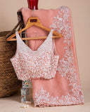 Latest Fancy Designer Saree With Blouse