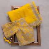 Latest Fancy Designer Saree With Blouse