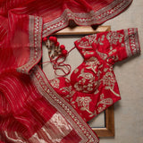 Latest Fancy Designer Saree With Blouse