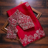 Latest Fancy Designer Saree With Blouse