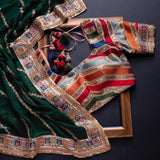 New Fancy Designer Saree With Blouse