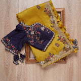 New Fancy Designer Saree With Blouse