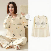 Baby Panda Built-In Bra PJ Set – Creamy Bamboo Dreams Edition
