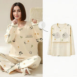 Baby Panda Built-In Bra PJ Set – Creamy Bamboo Dreams Edition