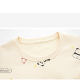 Baby Panda Built-In Bra PJ Set – Creamy Bamboo Dreams Edition