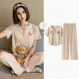 Chic Built-In Bra Pajama Set – Effortless Comfort & Style