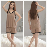 Cozy & Chic ā Pajama Set with Built-in Bra