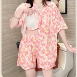 Heartcore Girlie Pajama Set – Built-In Bra Magic!