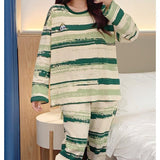 Mossy Vibes Pajama Set – Built-In Bra Edition