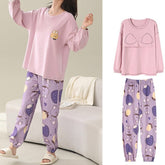 Plum Bear Cutie Loungewear Set – Cozy Edition