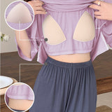 Premium Modal Dreamy Lilac Built-In Bra Pajama Set