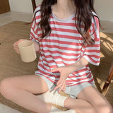 Premium Modal Rosy Breeze Built-In Bra Lounge Set