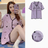 Sweetheart Vibes Pajama Set – With Built-In Bra!