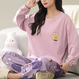 Plum Bear Cutie Loungewear Set – Cozy Edition