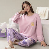 Plum Bear Cutie Loungewear Set – Cozy Edition